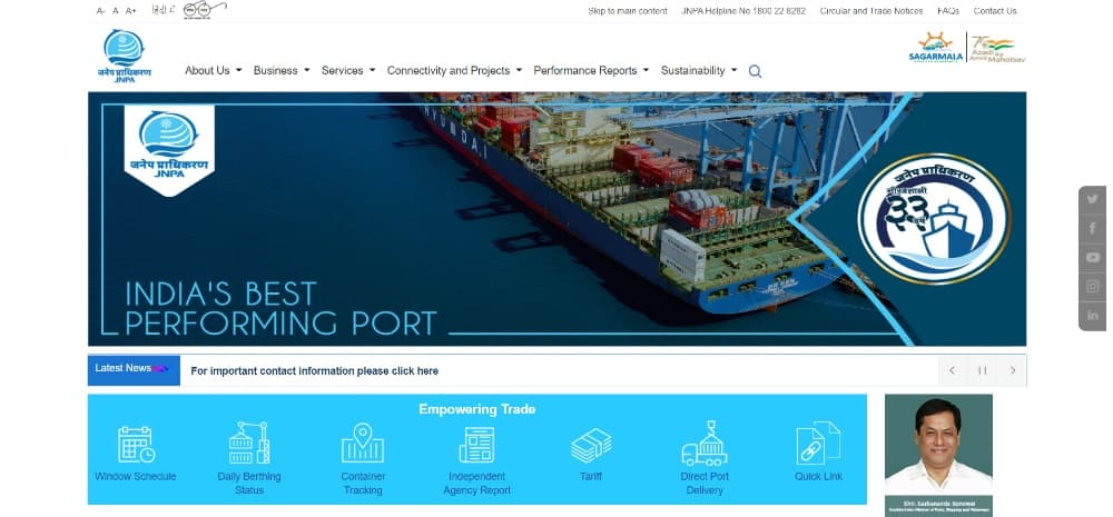 Jawaharlal Nehru Port Trust (JNPT)